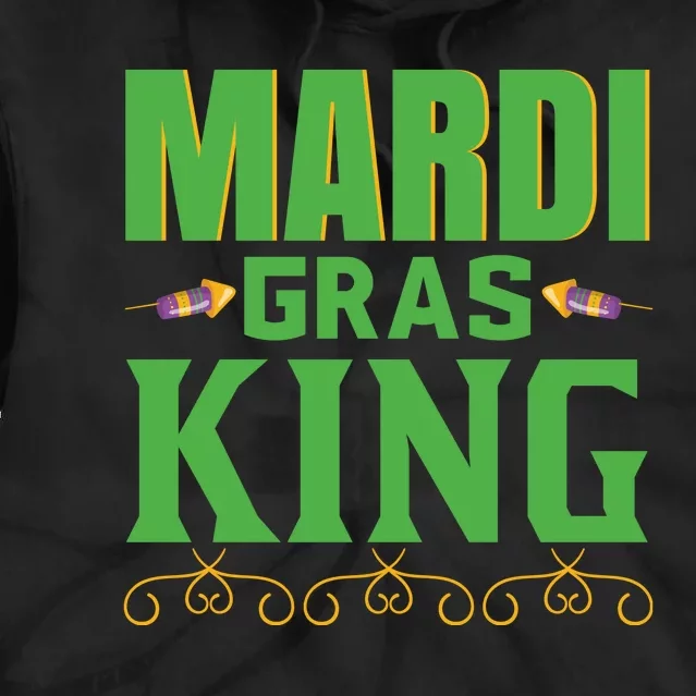 Mardi Gras King Tie Dye Hoodie