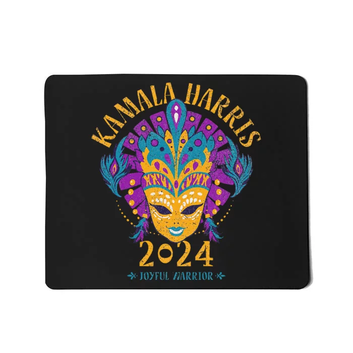 Mardi Gras Kamala Harris 2024 Harris Walz For President Mousepad