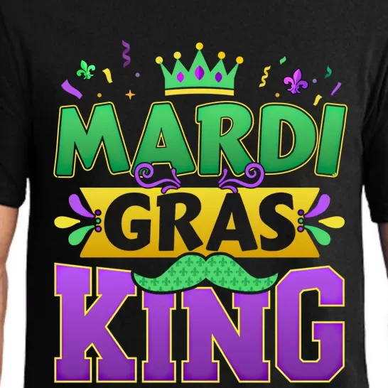 Mardi Gras King For New Orleans Carnival Costume Gift Pajama Set