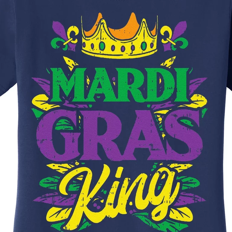 Mardi Gras King Crown Funny Mardi Gras Carnival Women's T-Shirt