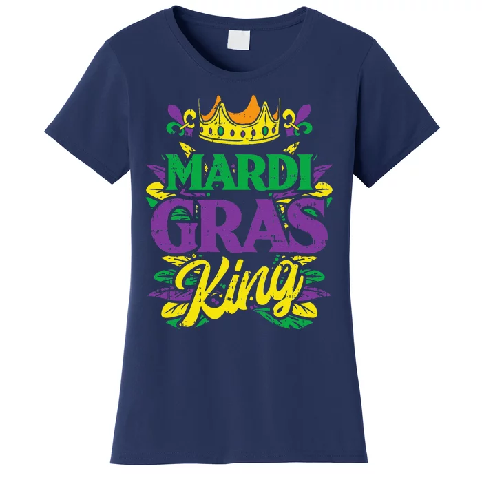 Mardi Gras King Crown Funny Mardi Gras Carnival Women's T-Shirt