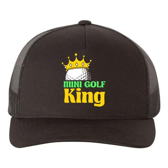 Mini Golf King Funny Mini Golf Player Yupoong Adult 5-Panel Trucker Hat