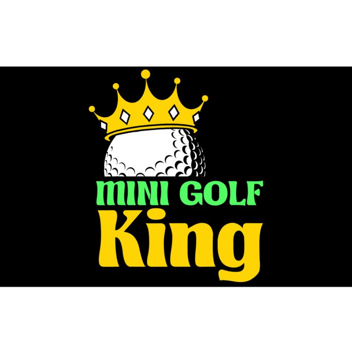 Mini Golf King Funny Mini Golf Player Bumper Sticker