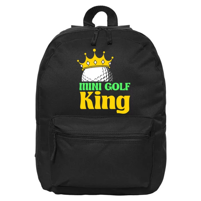 Mini Golf King Funny Mini Golf Player 16 in Basic Backpack