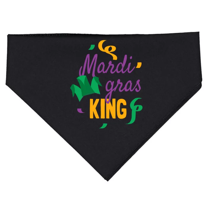 Mardi Gras King USA-Made Doggie Bandana