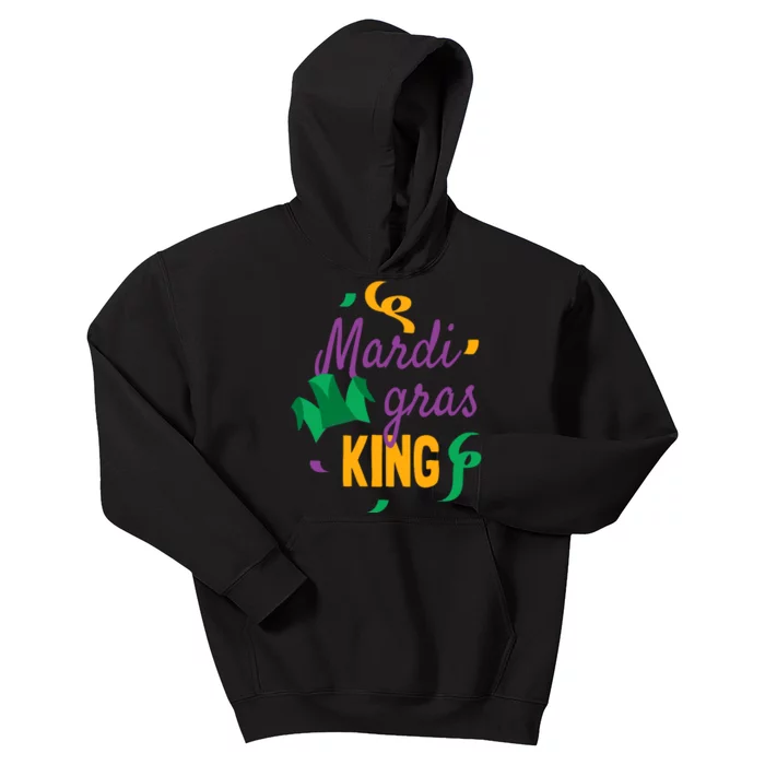 Mardi Gras King Kids Hoodie