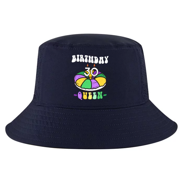 Mardi Gras King Cake 30 Birthday Birthday Queen Mardi Gras Gift Cool Comfort Performance Bucket Hat