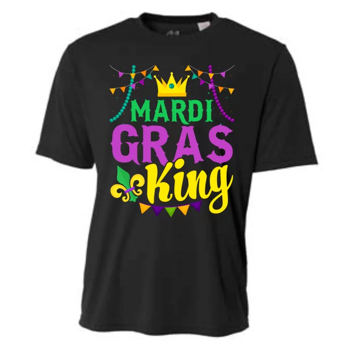 Mardi Gras King Funny Mardi Gras Festival Party Cute Gift Cooling Performance Crew T-Shirt