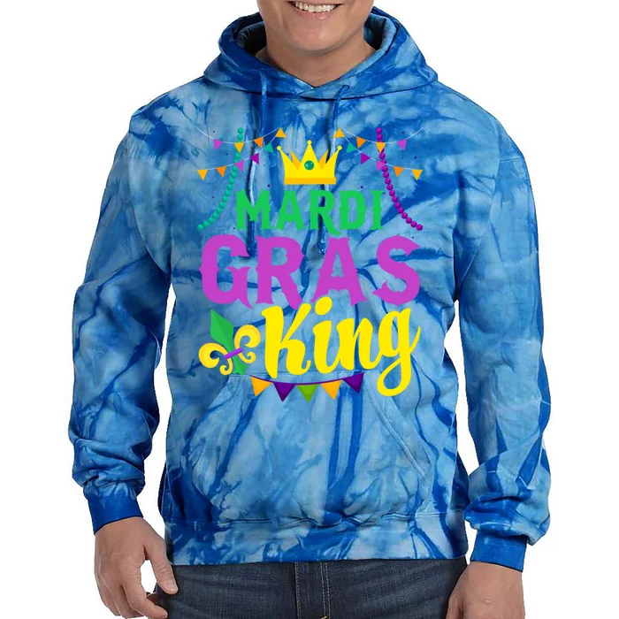 Mardi Gras King Funny Mardi Gras Festival Party Cute Gift Tie Dye Hoodie