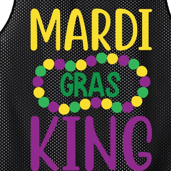 Mardi Gras King Mesh Reversible Basketball Jersey Tank