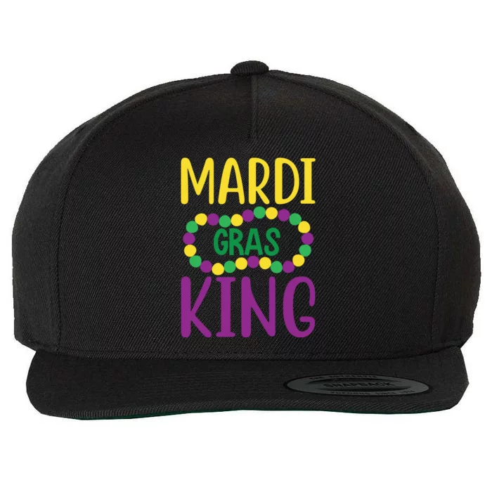 Mardi Gras King Wool Snapback Cap