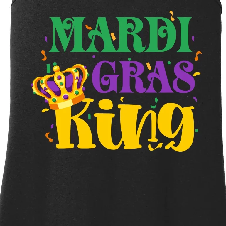 Mardi Gras King Crown Funny Mardi Gras Costume Ladies Essential Tank