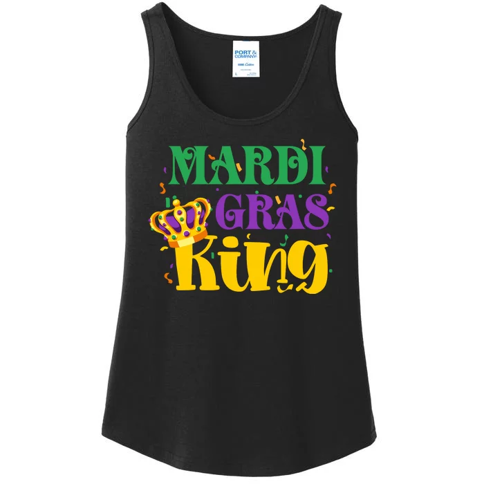 Mardi Gras King Crown Funny Mardi Gras Costume Ladies Essential Tank