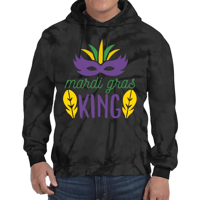 Mardi Gras King Tie Dye Hoodie