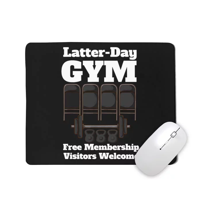 Mormons Gym LatterDay Gym LDS Missionary Mousepad