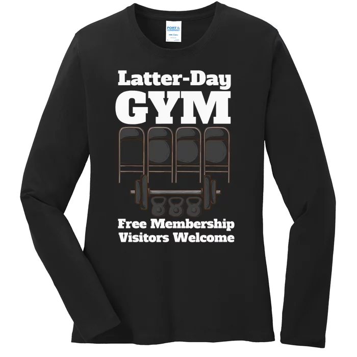 Mormons Gym LatterDay Gym LDS Missionary Ladies Long Sleeve Shirt