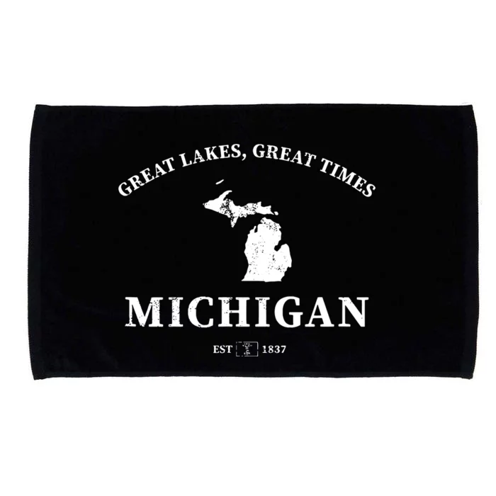 Michigan Great Lakes Great Times Microfiber Hand Towel