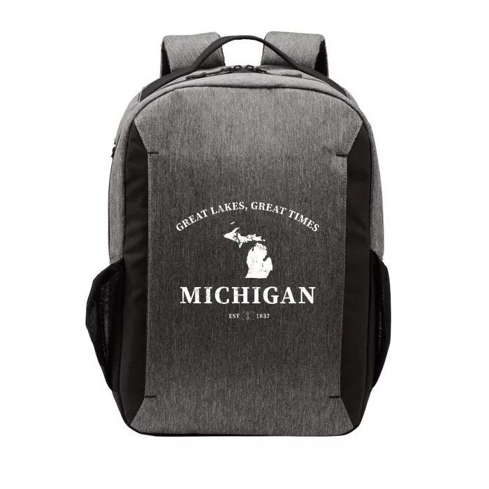 Michigan Great Lakes Great Times Vector Backpack