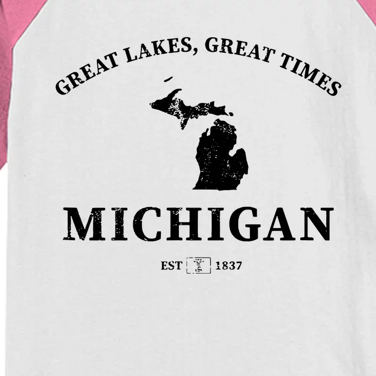 Michigan Great Lakes Great Times Kids Colorblock Raglan Jersey