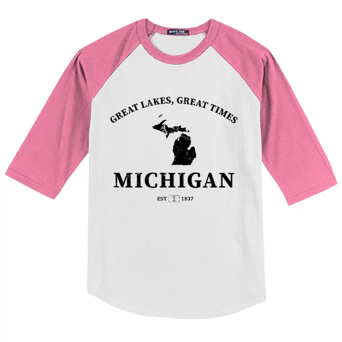 Michigan Great Lakes Great Times Kids Colorblock Raglan Jersey