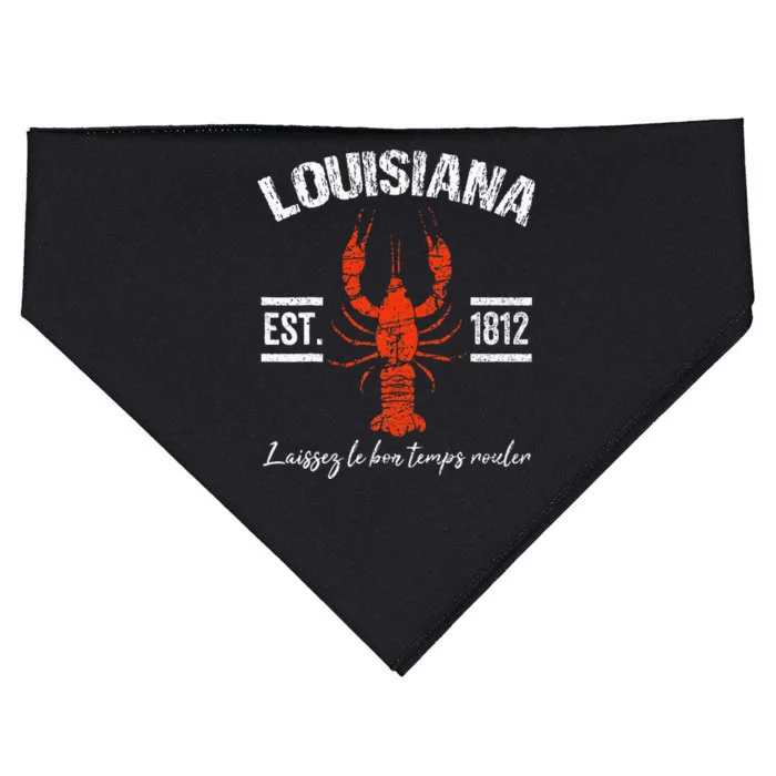 Mardi Gras Louisiana Crawfish Tee New Orleans Men Women Gift USA-Made Doggie Bandana