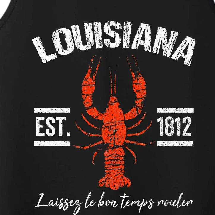 Mardi Gras Louisiana Crawfish Tee New Orleans Men Women Gift Performance Tank