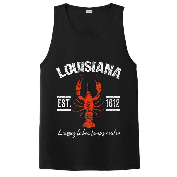 Mardi Gras Louisiana Crawfish Tee New Orleans Men Women Gift Performance Tank