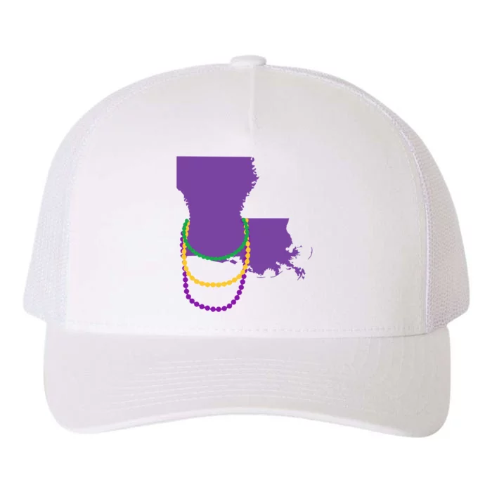 Mardi Gras Louisiana Yupoong Adult 5-Panel Trucker Hat