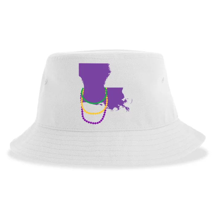 Mardi Gras Louisiana Sustainable Bucket Hat