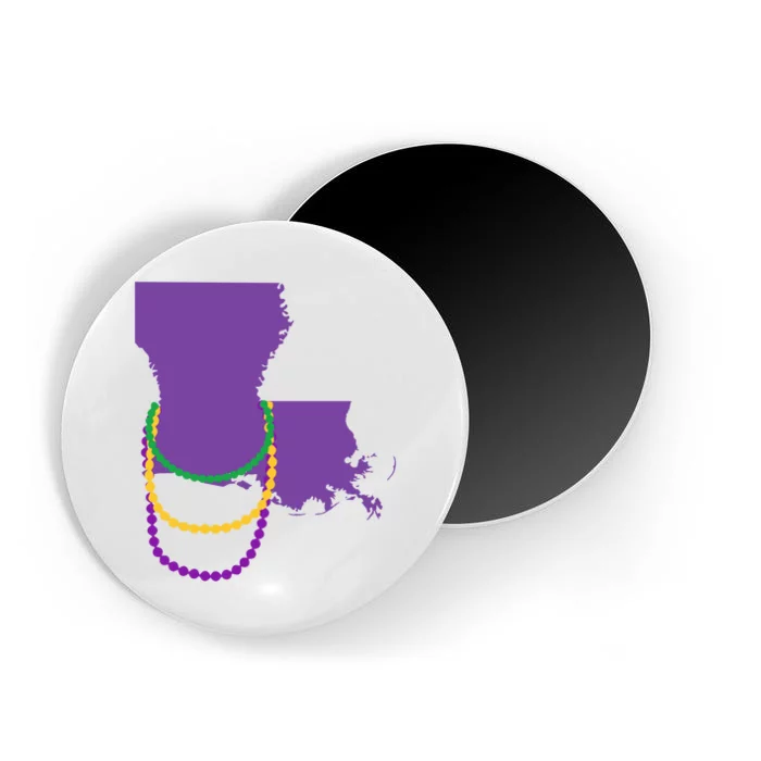 Mardi Gras Louisiana Magnet