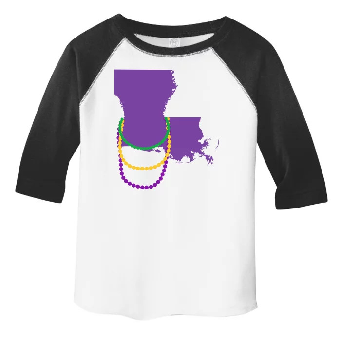 Mardi Gras Louisiana Toddler Fine Jersey T-Shirt