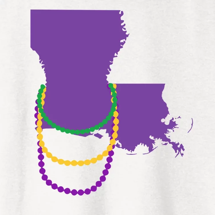 Mardi Gras Louisiana Women's Crop Top Tee