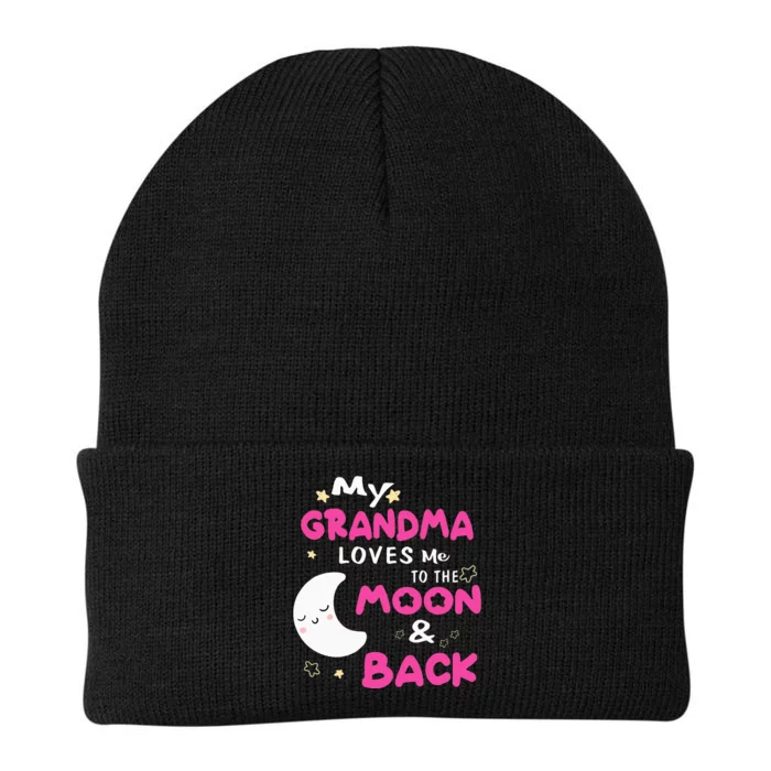 My Grandma Loves Me To The Moon Knit Cap Winter Beanie