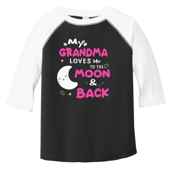 My Grandma Loves Me To The Moon Toddler Fine Jersey T-Shirt