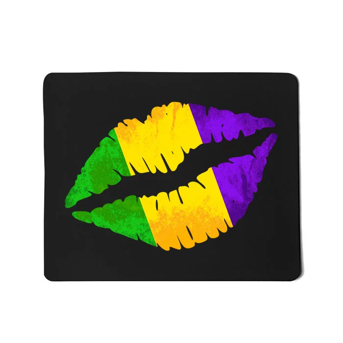 Mardi Gras Lips Design Mousepad