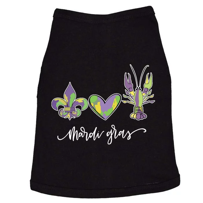 Mardi Gras Logo Heart Doggie Tank