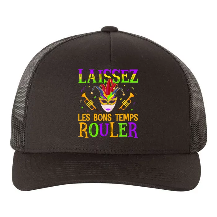 Mardi Gras Laissez Les Bons Temps Rouler Fat Tuesdays Yupoong Adult 5-Panel Trucker Hat