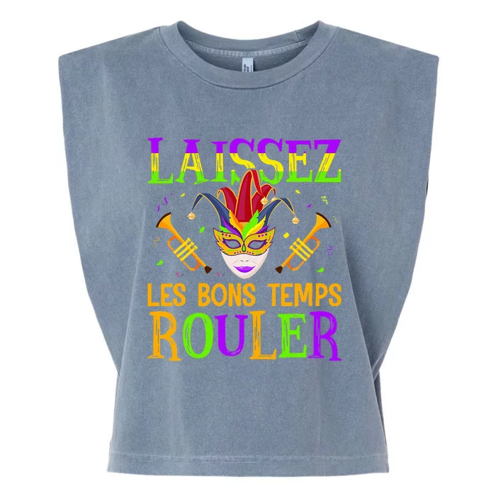 Mardi Gras Laissez Les Bons Temps Rouler Fat Tuesdays Garment-Dyed Women's Muscle Tee