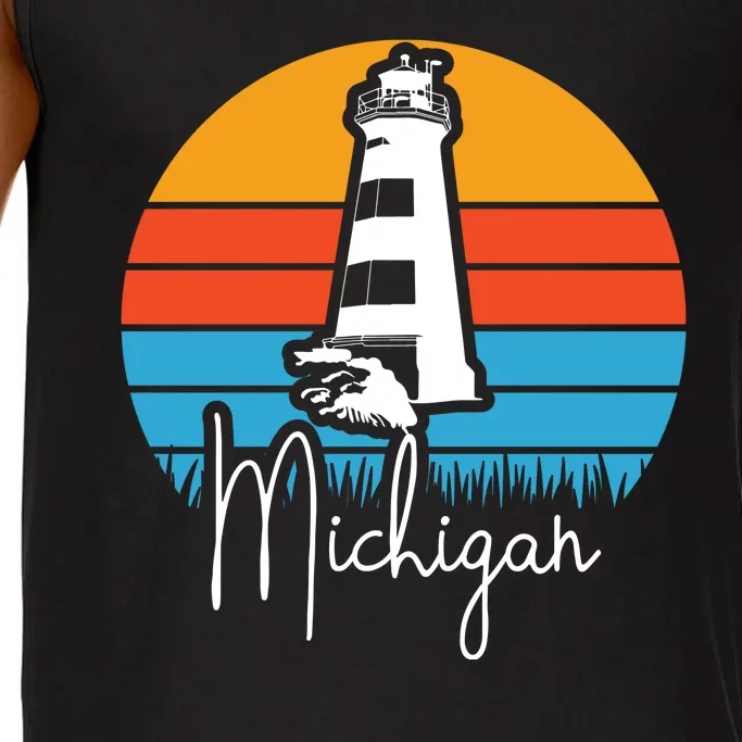 Michigan Great Lakes Lighthouse Beach Town Comfort Colors® Tank Top