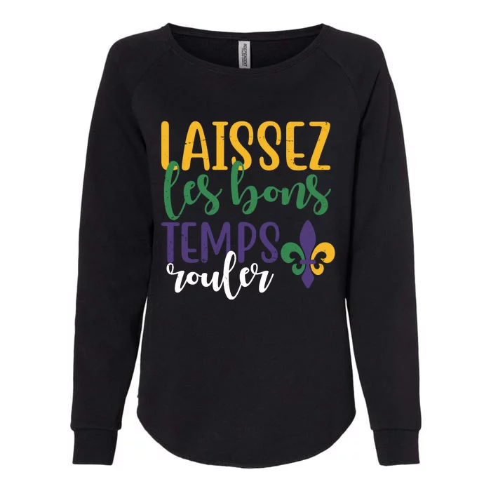 Mardi Gras Laissez Les Bons Temps Rouler Womens California Wash Sweatshirt