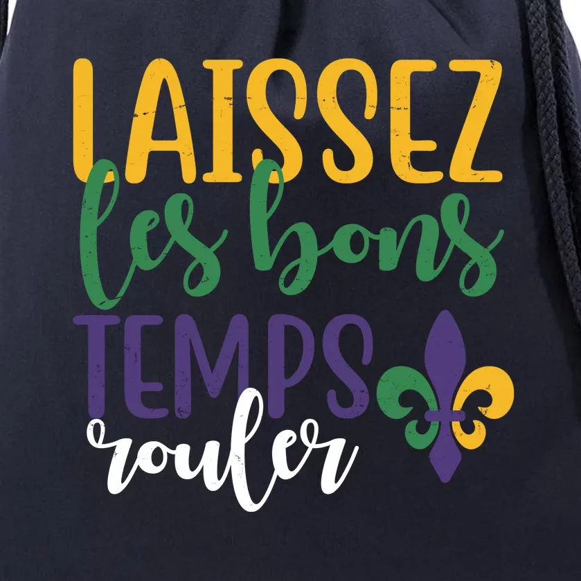 Mardi Gras Laissez Les Bons Temps Rouler Drawstring Bag