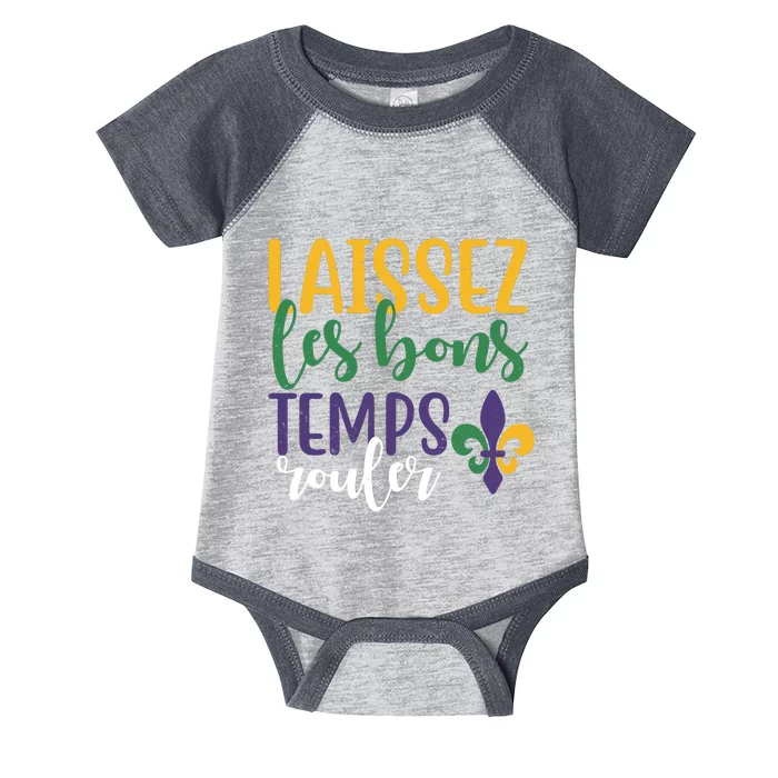 Mardi Gras Laissez Les Bons Temps Rouler Infant Baby Jersey Bodysuit