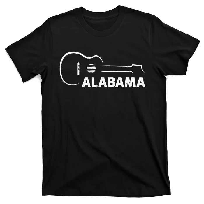 Music Guitar Lover Gift Alabama City Guitarist T-Shirt