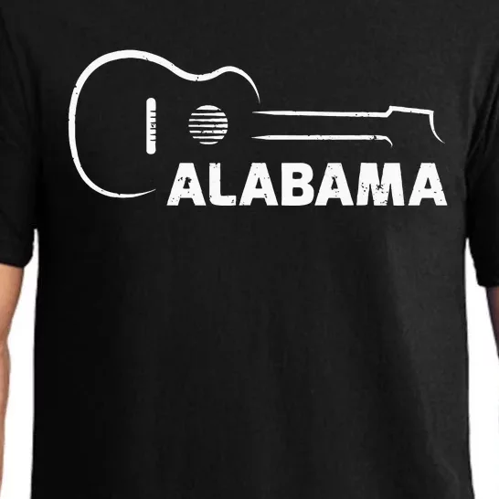 Music Guitar Lover Gift Alabama City Guitarist Pajama Set