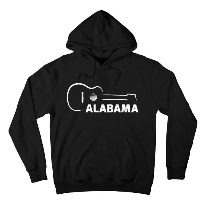 Music Guitar Lover Gift Alabama City Guitarist Tall Hoodie