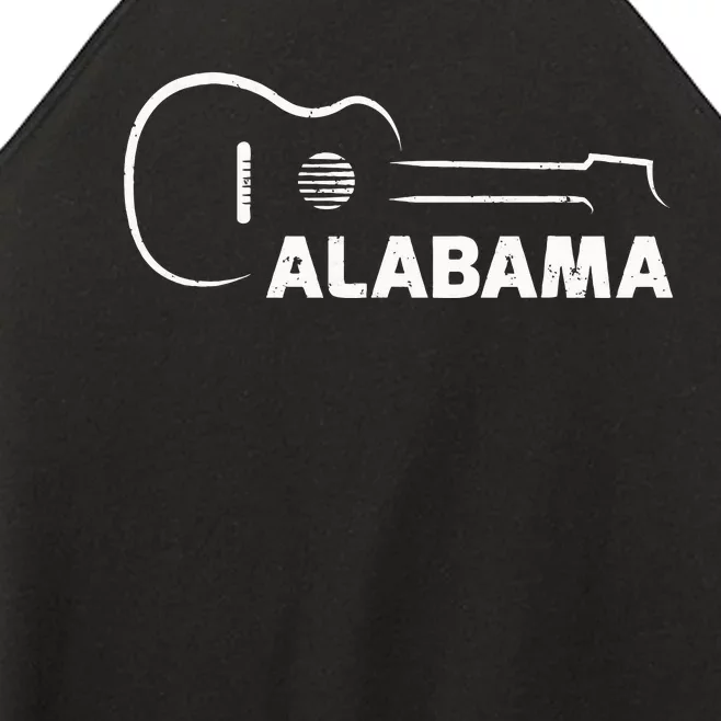 Music Guitar Lover Gift Alabama City Guitarist Women’s Perfect Tri Rocker Tank