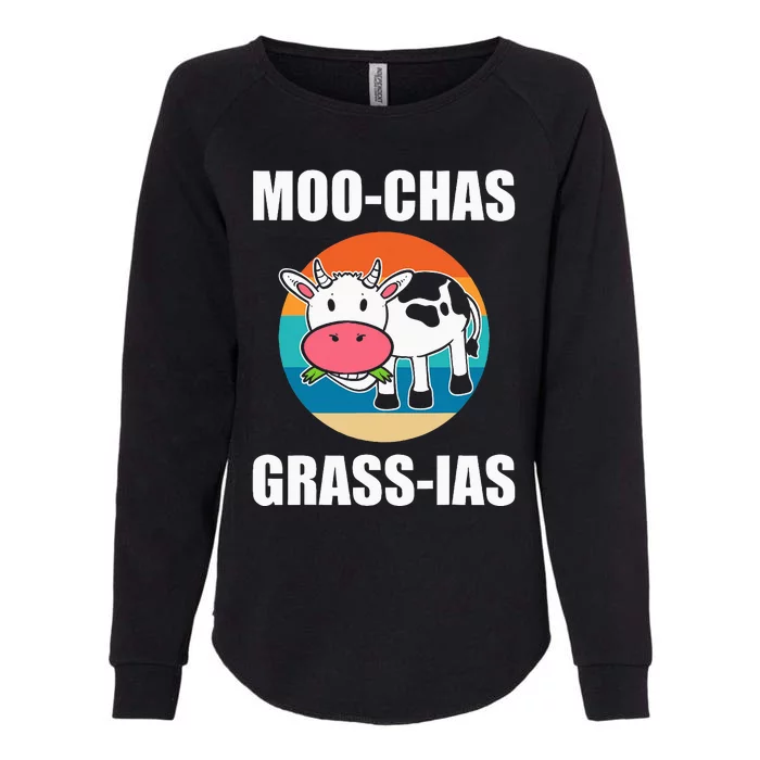 Moochas Grassias Livestock Technician Womens California Wash Sweatshirt