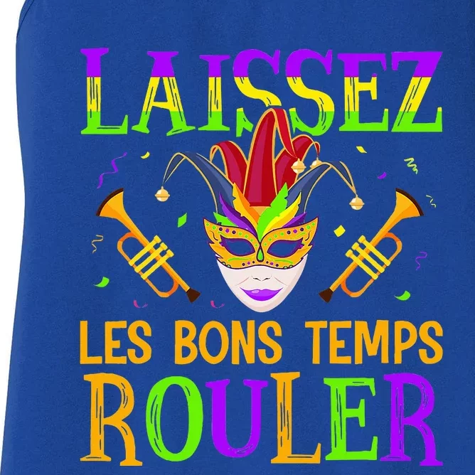 Mardi Gras Laissez Les Bons Temps Rouler Fat Tuesdays Women's Racerback Tank