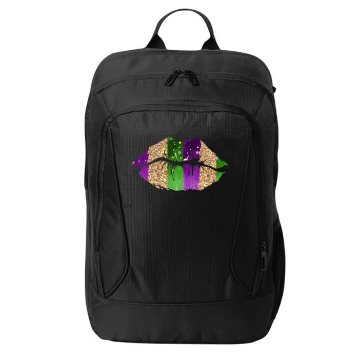 Mardi Gras Lips Celebration City Backpack