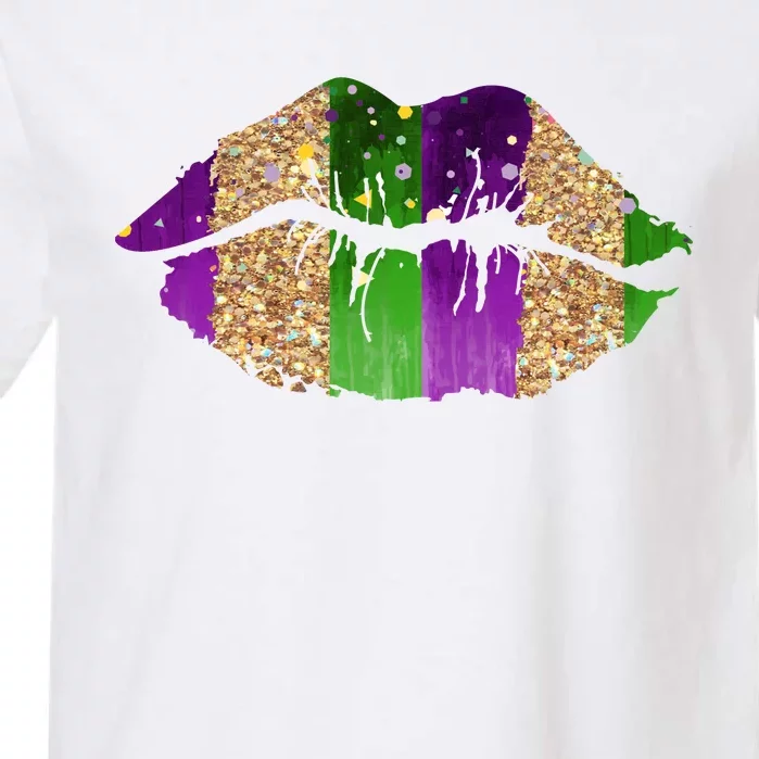 Mardi Gras Lips Celebration Garment-Dyed Heavyweight T-Shirt